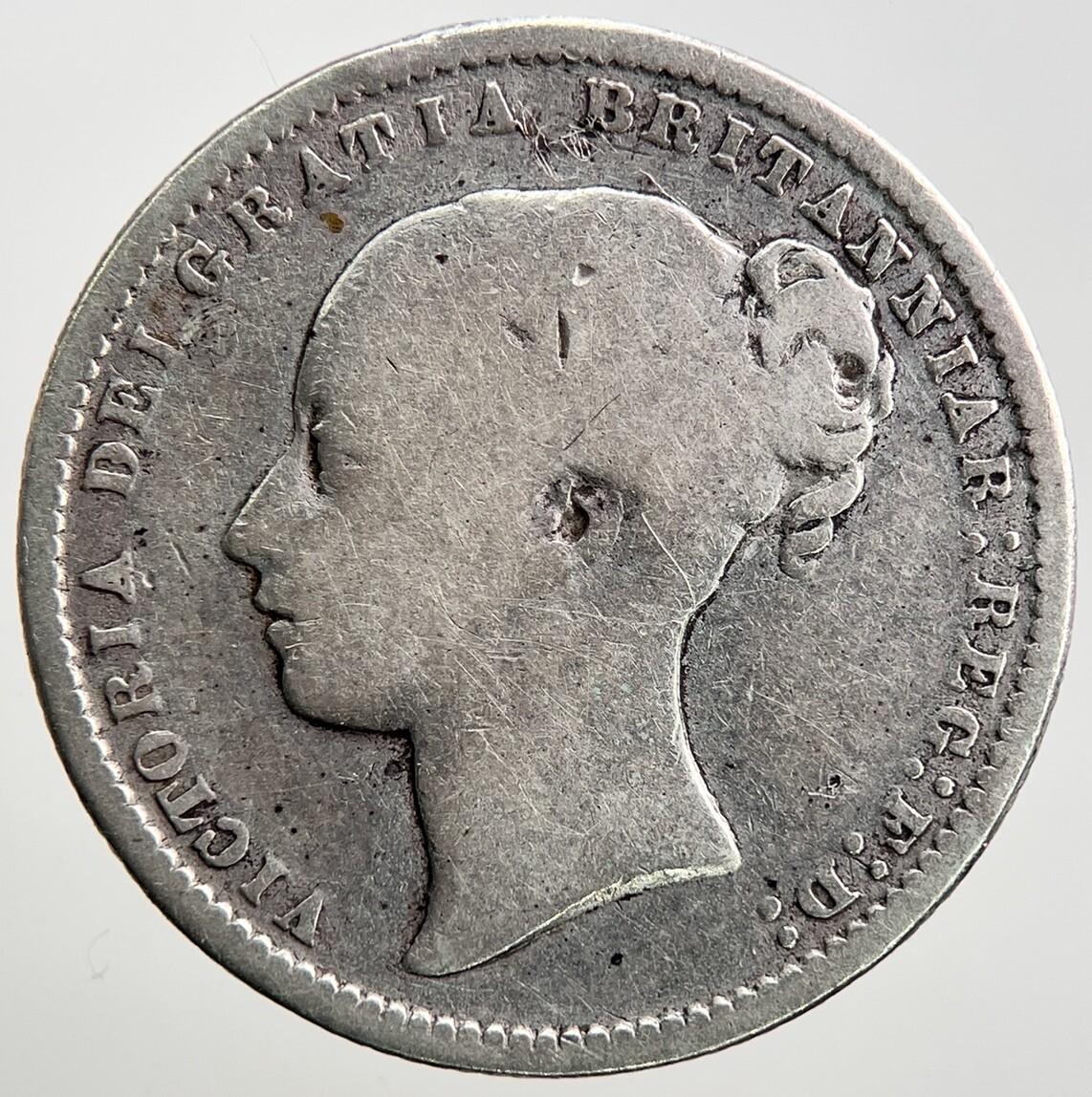 1871 Die-40 Young Head Victoria Shilling Silver Coin | Collectable Grade | a2311