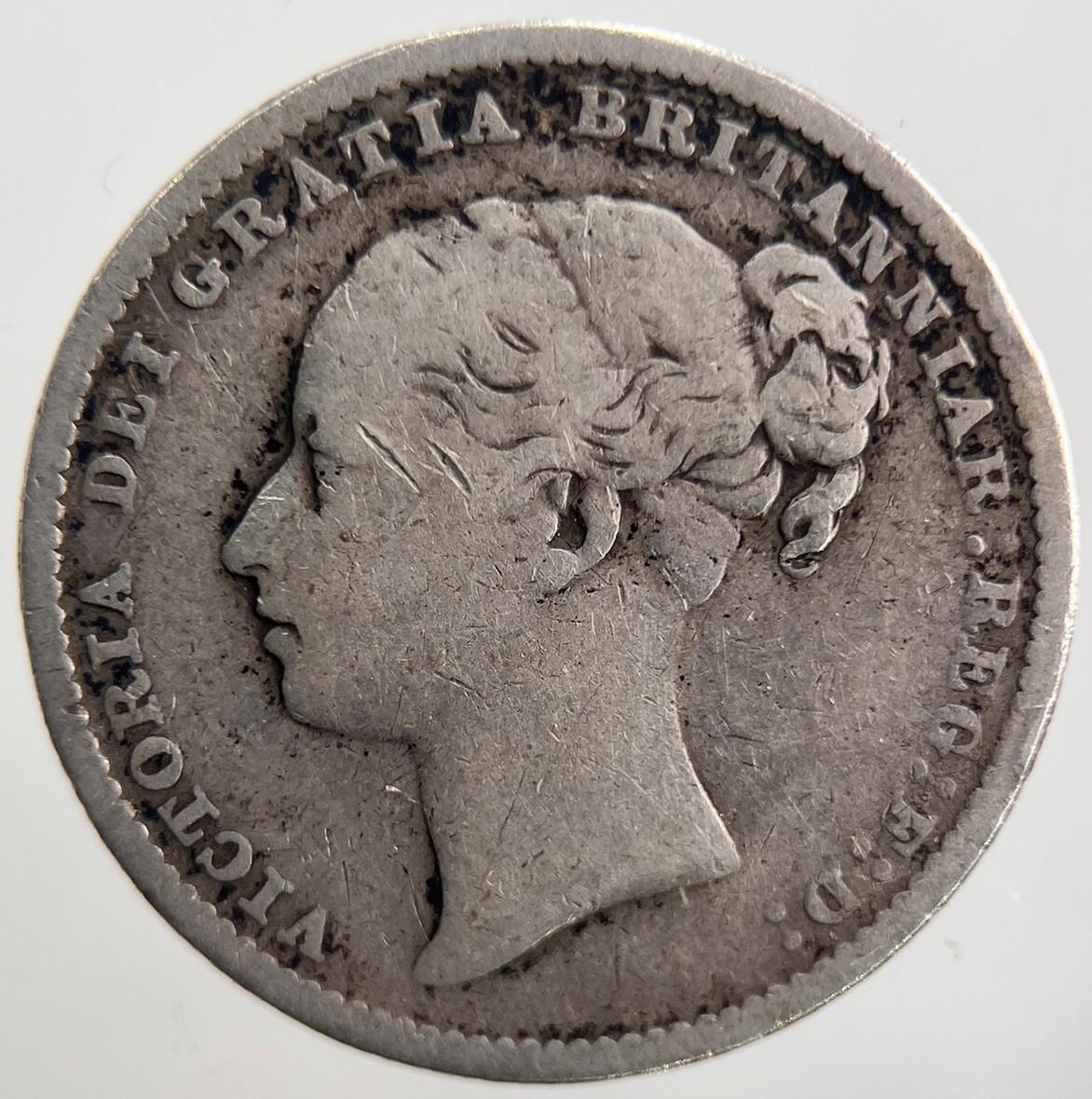 1884 Victoria Shilling Silver Coin | Collectable Grade | a2658