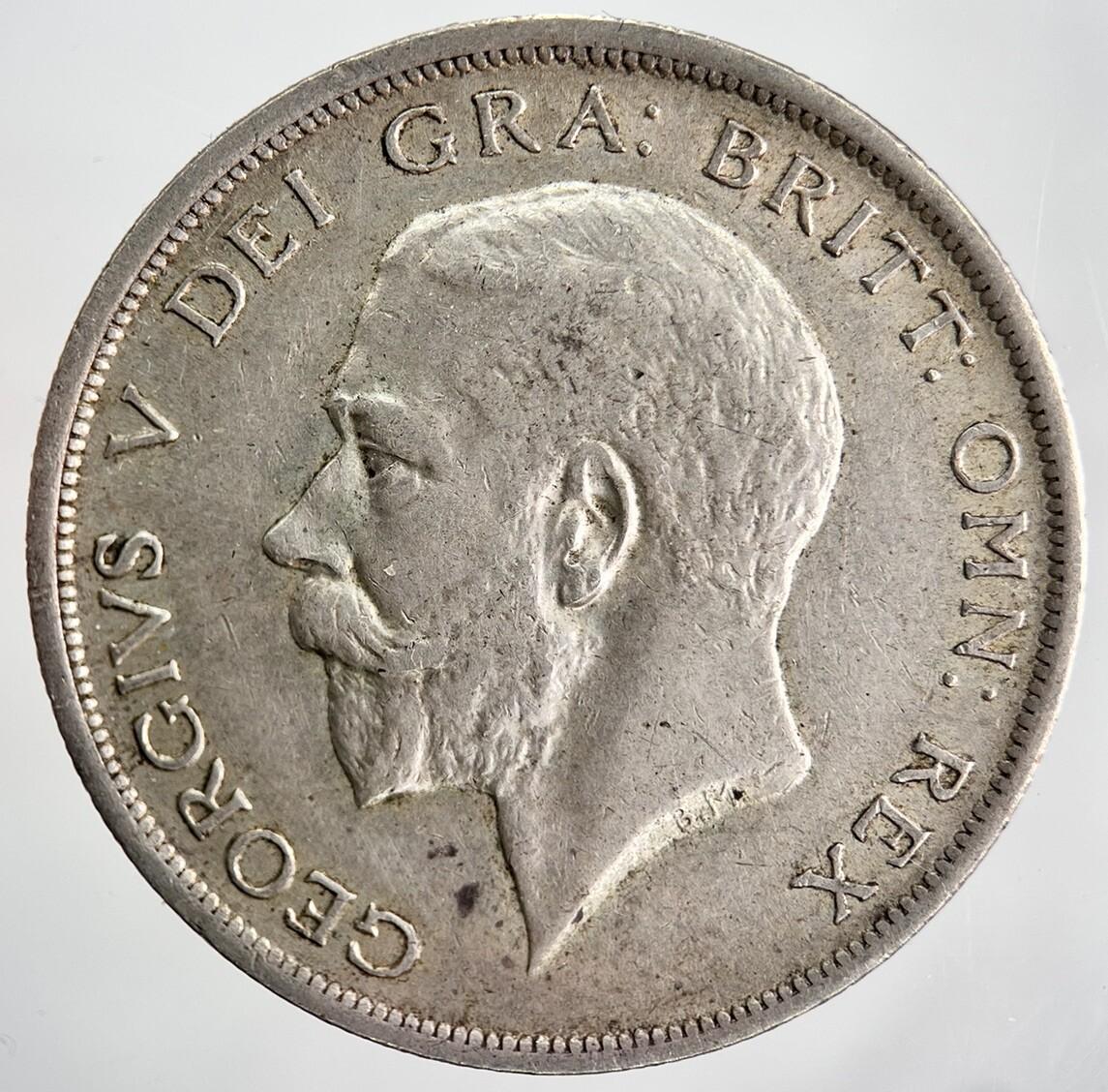 1918 George V Half-Crown Silver Coin | Very High Grade | a2210