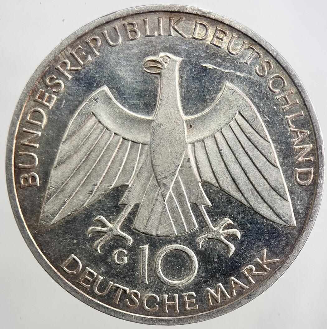 1972 Germany 10 Mark Silver Coin | Very High Grade | a5393