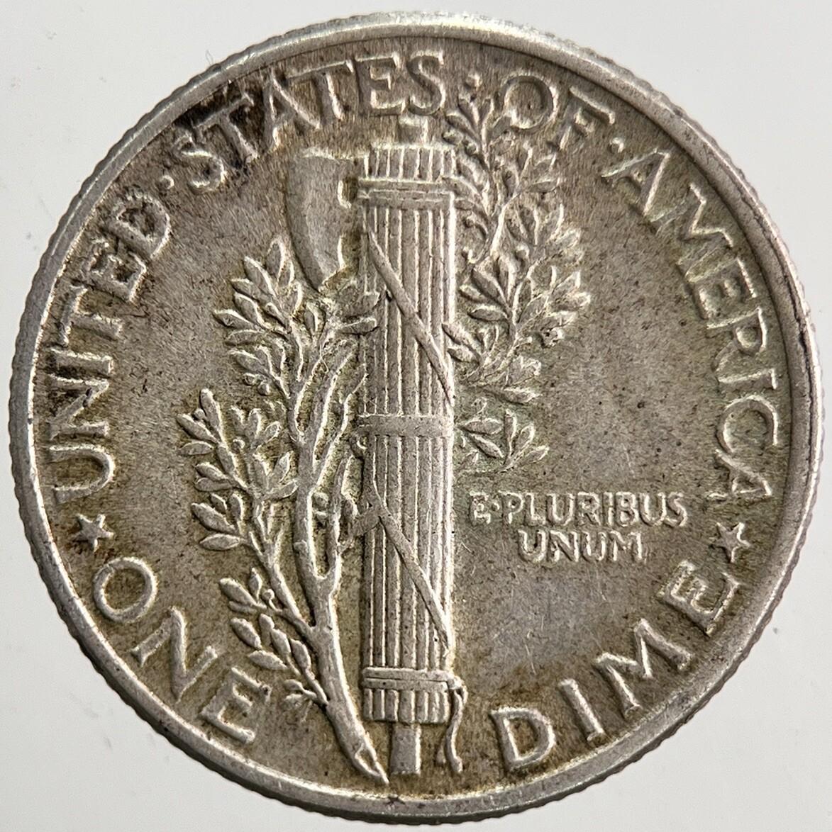 1944 US USA Mercury Dime Silver Coin | Fine Collectable Grade | a5340