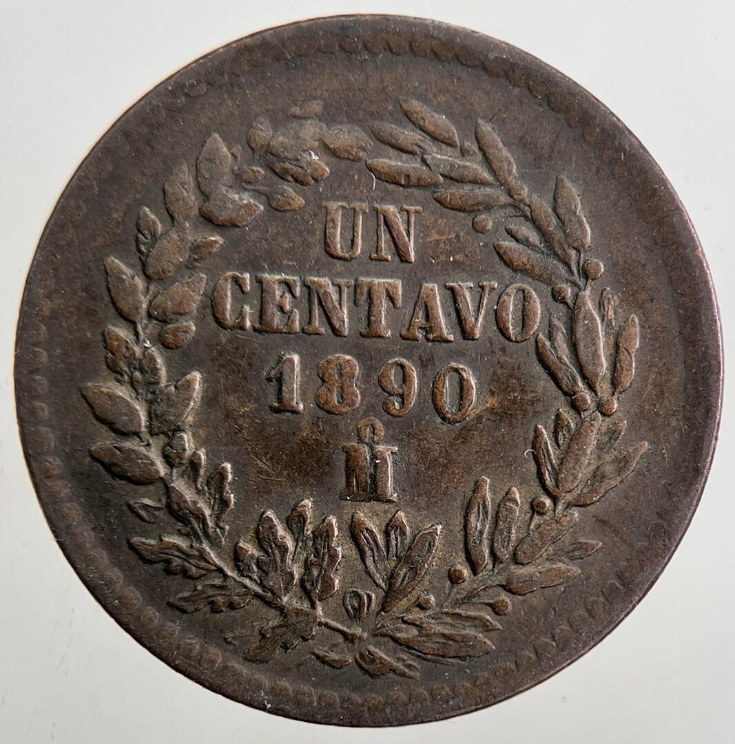 1890 Mexico Un Centavo Coin | Very High Grade | a5395