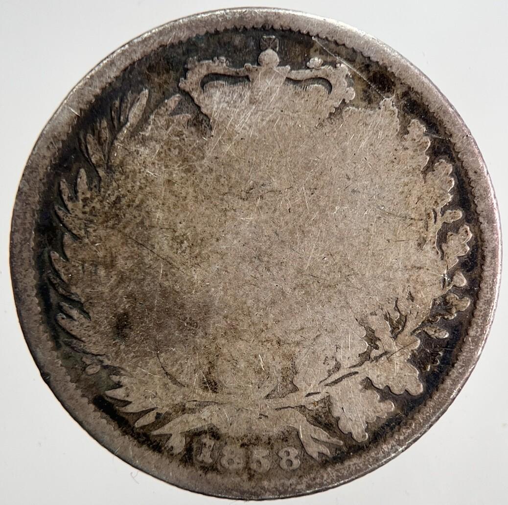 1858 Victoria Shilling Silver Coin | Collectable Grade | a6838
