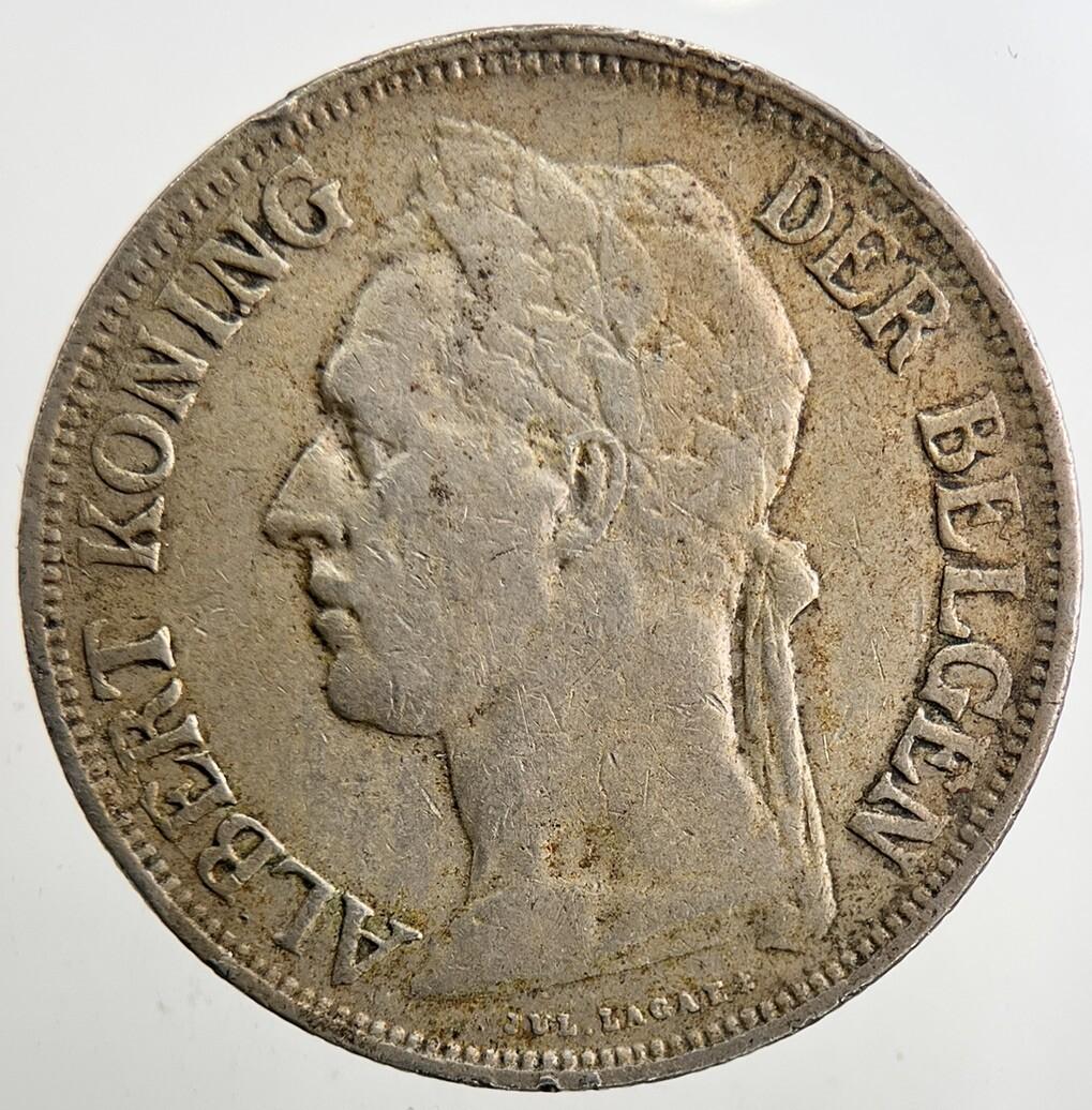 1928 Belgium Congo 1 Franc Coin | Fine Collectable Grade | a5396