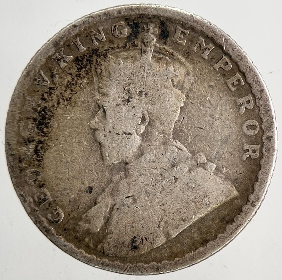 1912 India 1/4 Quarter Rupee Silver Coin | Collectable Grade | a6452