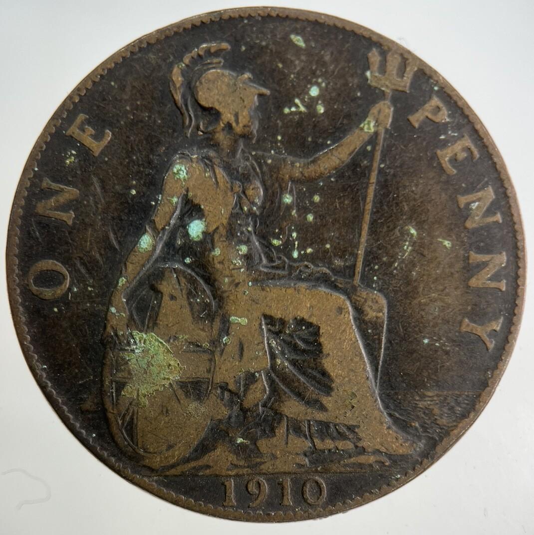 1910 Edward VII One Penny Coin | Collectable Grade