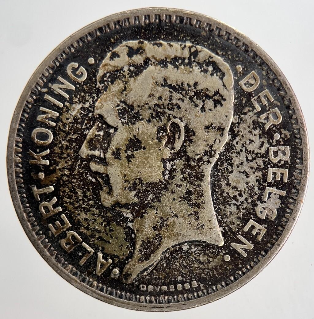 1934 Belgium 20 Francs Silver Coin | Fine Collectable Grade | a6879