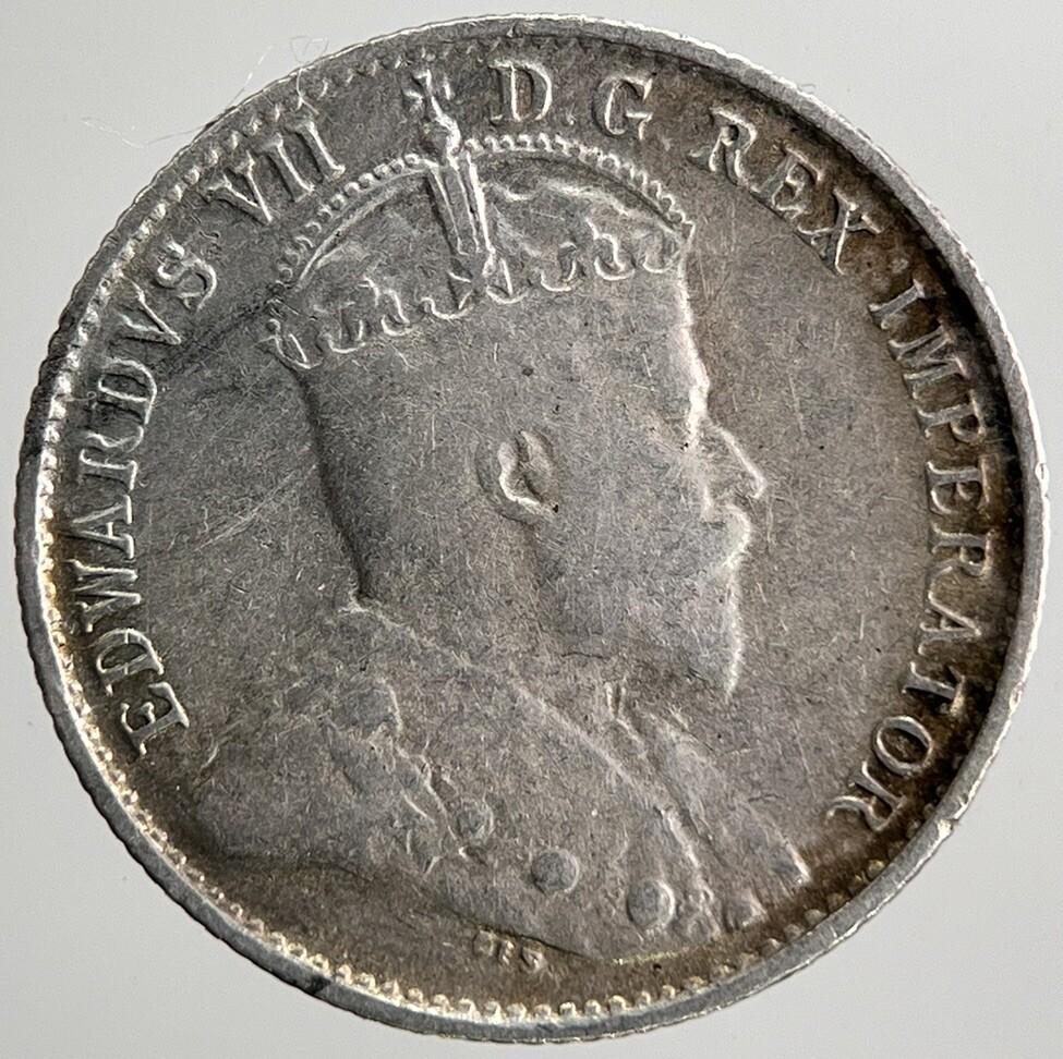 1907 Canada 5 Cents Silver Coin | Fine Collectable Grade | a6388