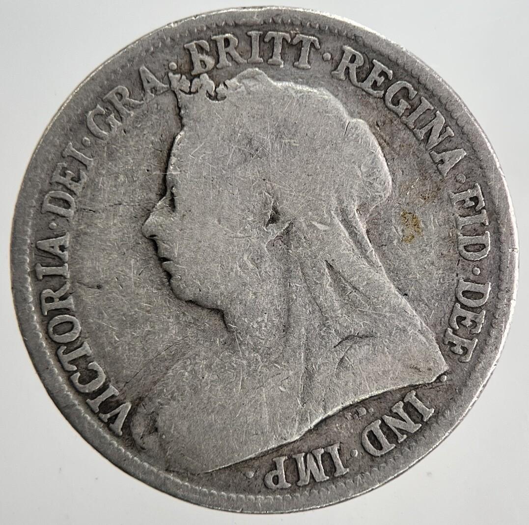1896 Victoria Shilling Silver Coin | Collectable Grade | a6839