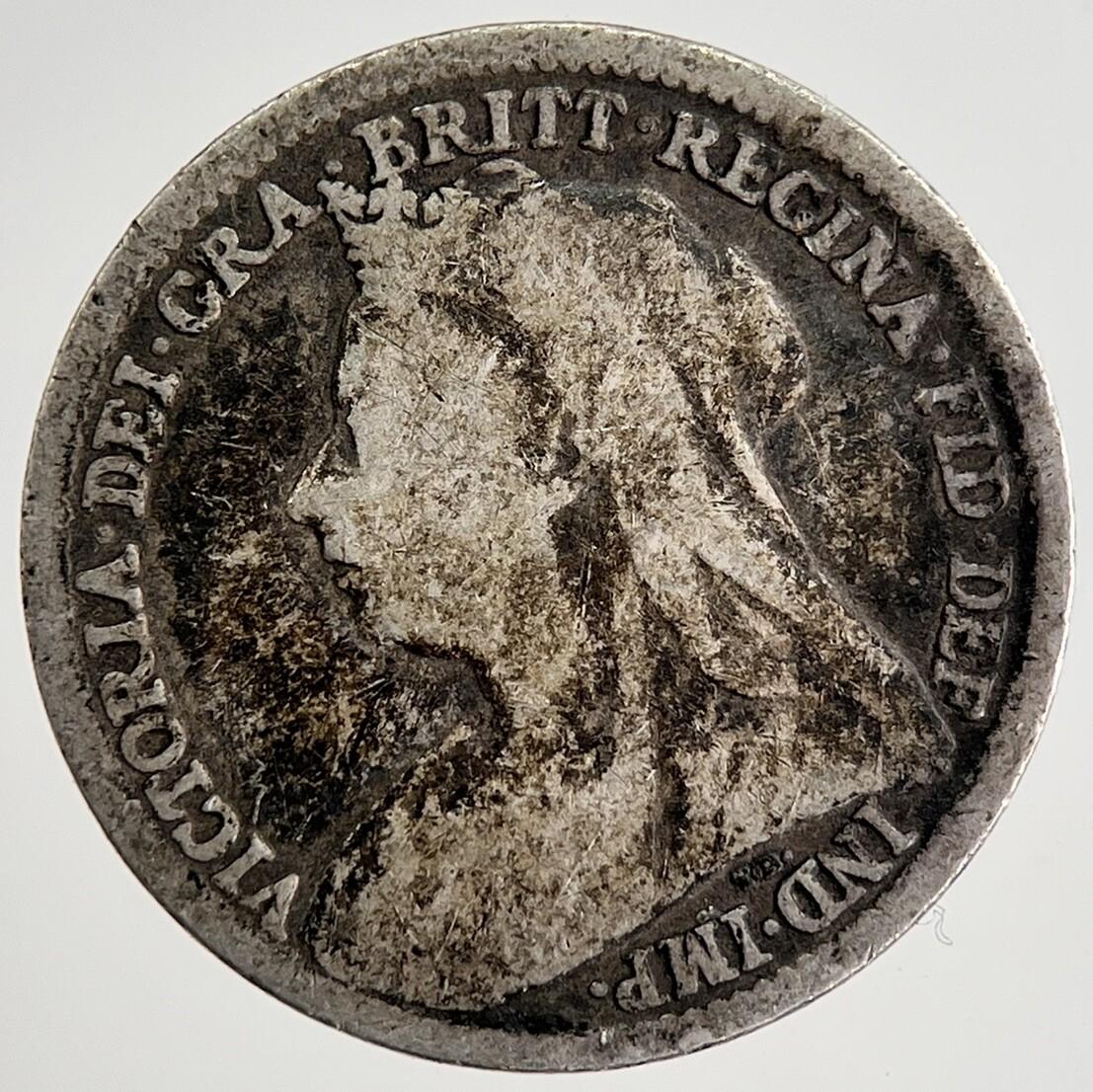 1897 Victoria Threepence Silver Coin | Collectable Grade | a8469