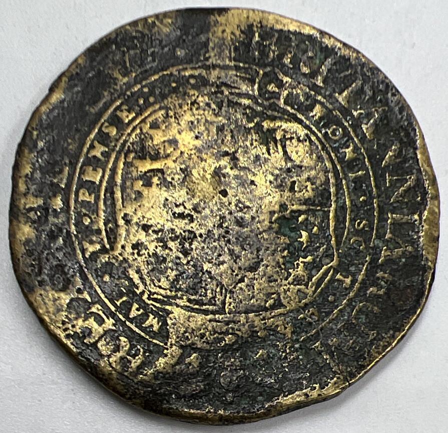 1818 Rare George III Counterfit Brass Half Crown Coin | Collectable Grade | a841