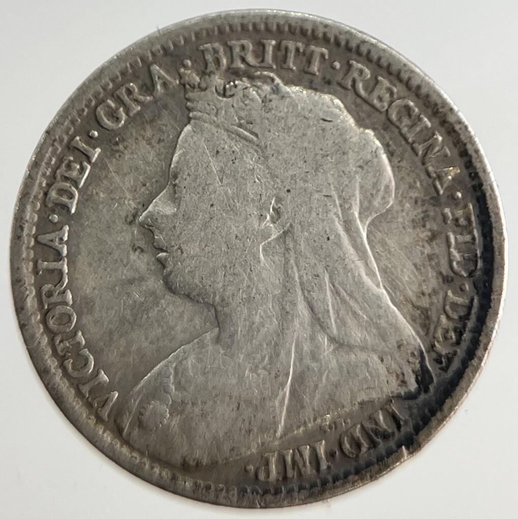 1895 Victoria Threepence Silver Coin | Fine Collectable Grade | a8484