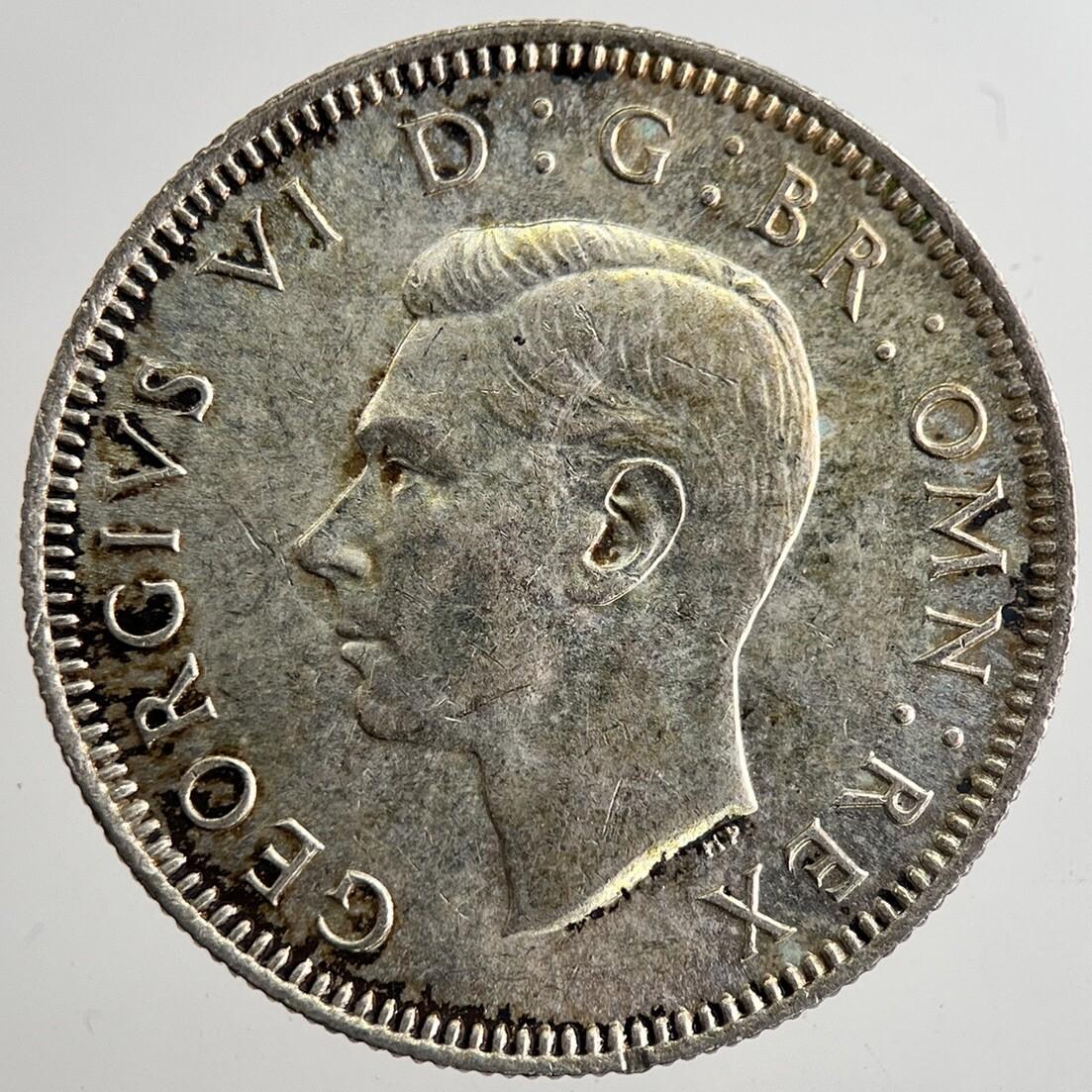 1941 George VI British Shilling Silver Coin | Very Fine Grade | a8353