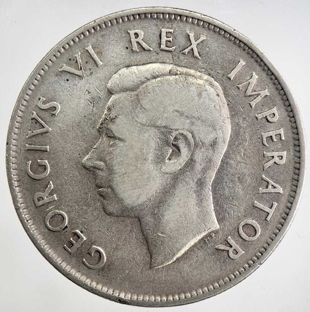 1943 South Africa Half-Crown Silver Coin | Fine Collectable Grade | a8362