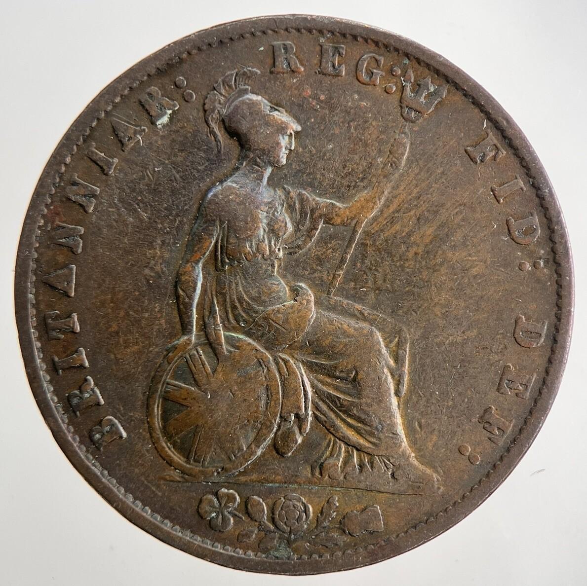1854 Victoria Half-Penny Coin | Fine Collectable Grade | a9038