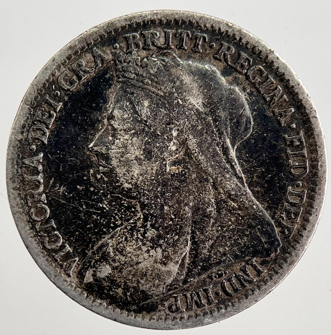 1898 Victoria Threepence Silver Coin | Fine Collectable Grade | a8501