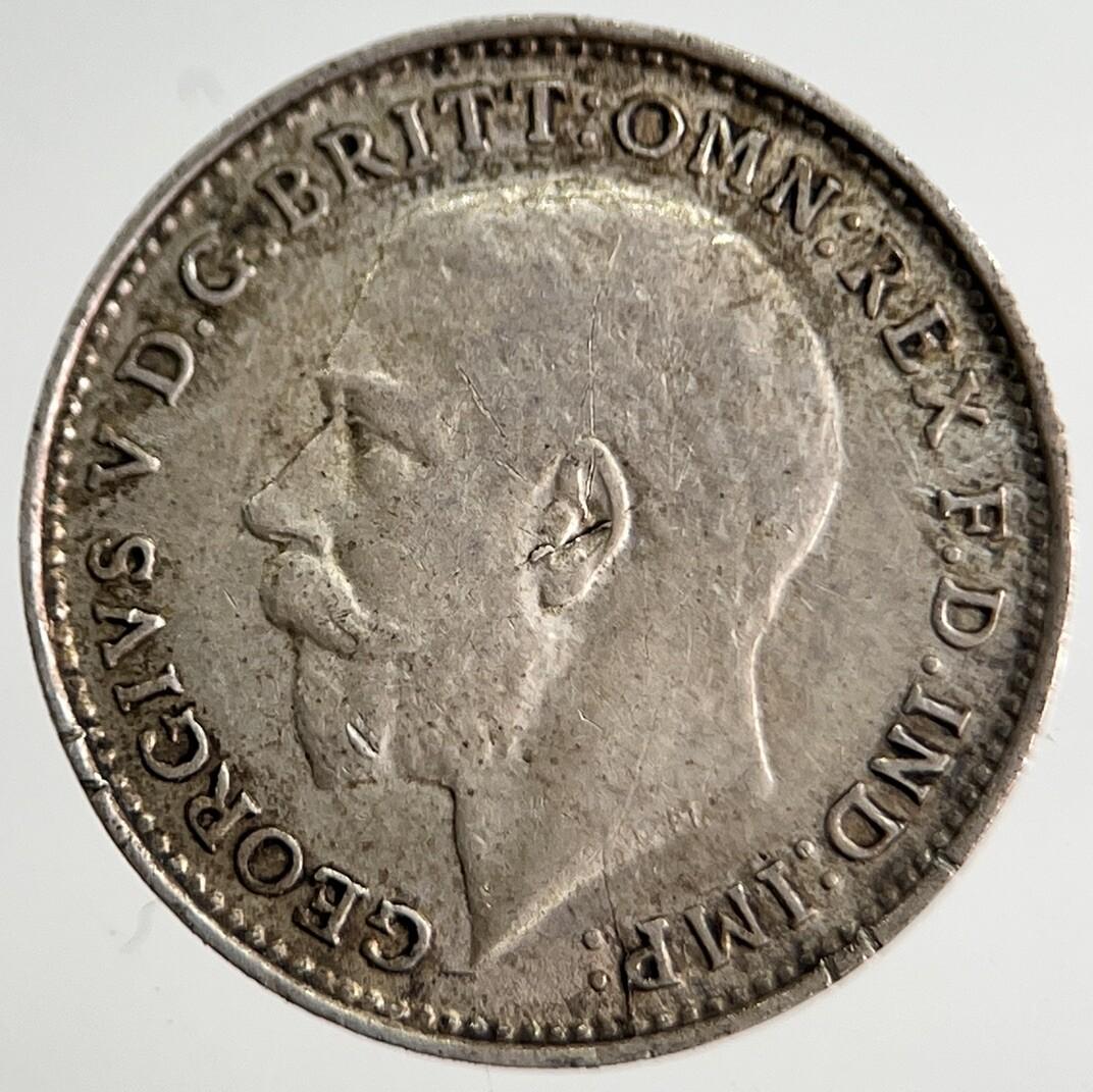 1915 George V Threepence Silver Coin | Very High Grade | a8430