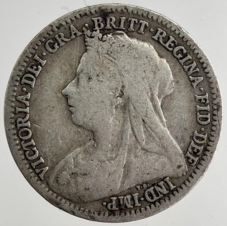 1899 Victoria Threepence Silver Coin | Fine Collectable Grade | a8497