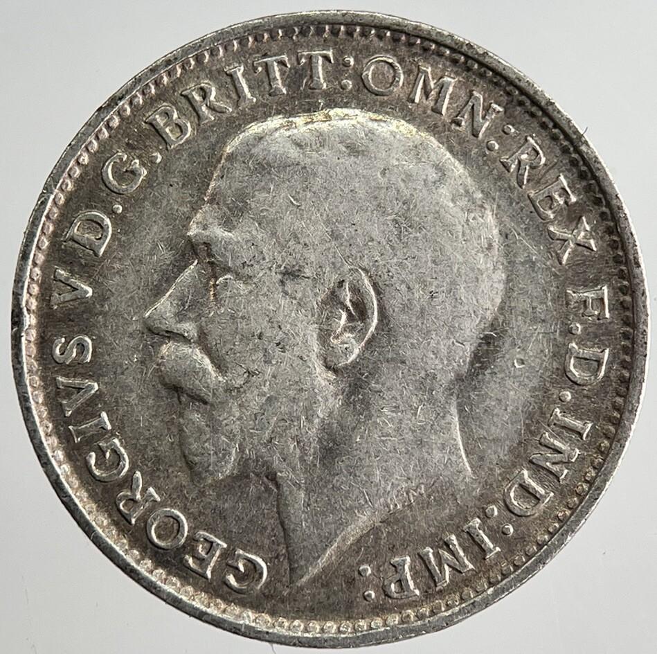 1916 George V Threepence Silver Coin | Very High Grade | a8439