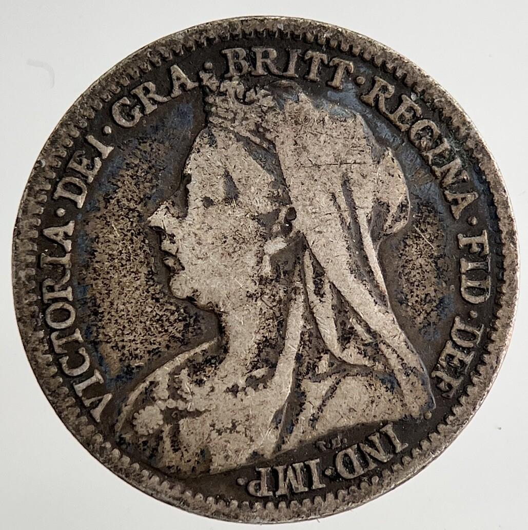 1893 Victoria Threepence Silver Coin | Fine Collectable Grade | a8498