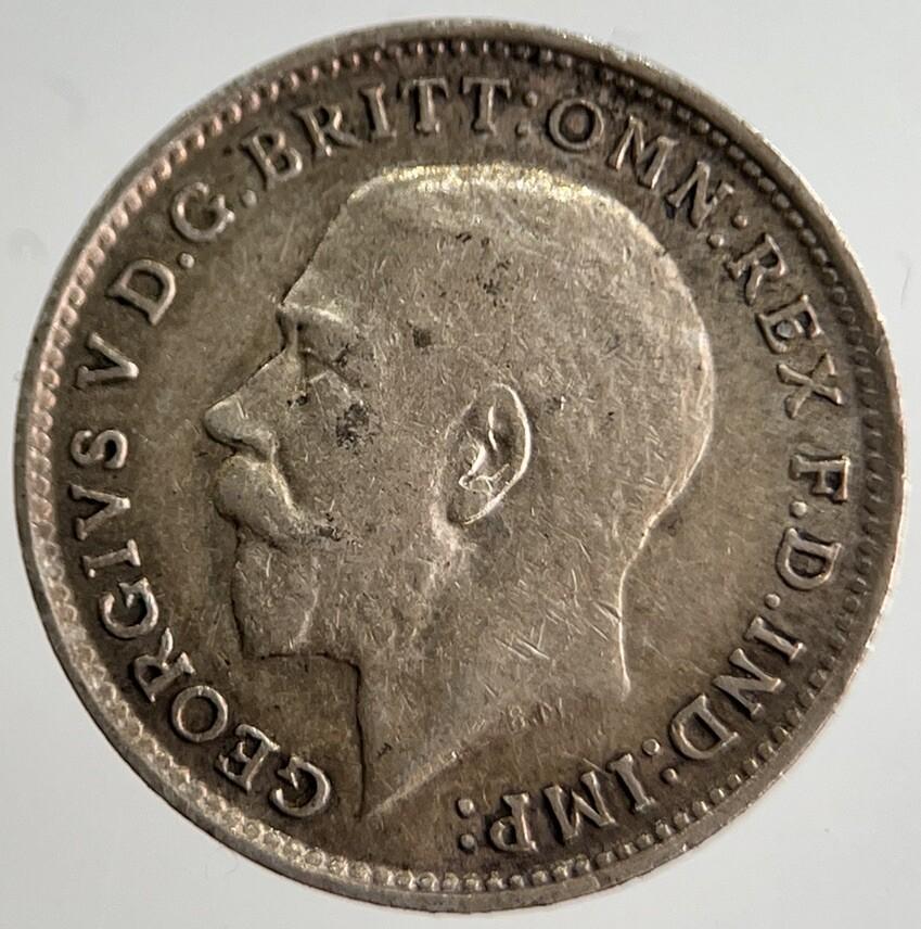 1915 George V Threepence Silver Coin | Very High Grade | a8431