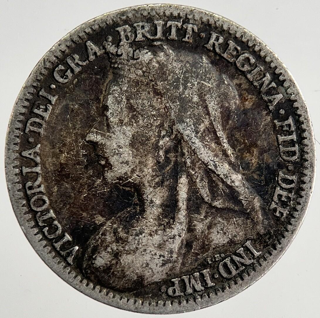 1899 Victoria Threepence Silver Coin | Fine Collectable Grade | a8496