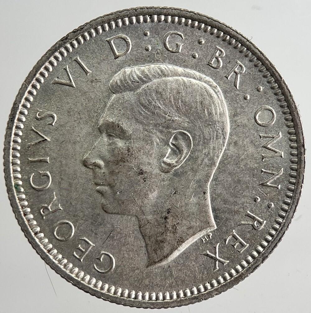 1940 George VI British Sixpence Silver Coin | Very Fine Grade | a8345