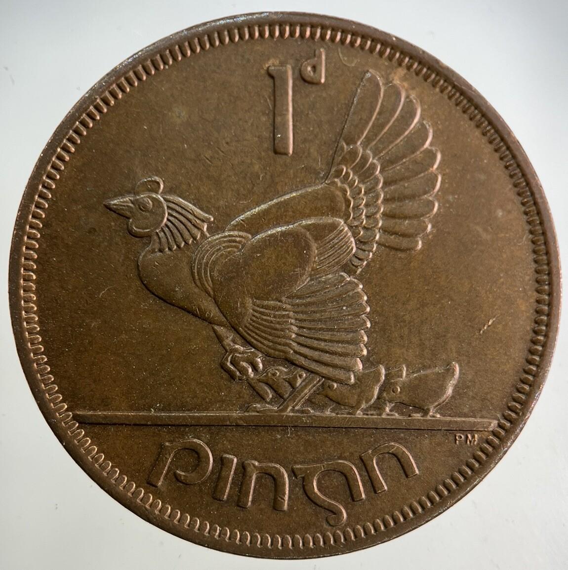 1968 Irish One Penny Coin | Very High Grade