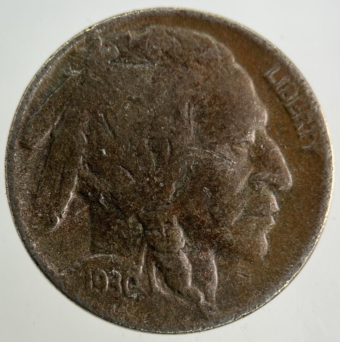 1930 US USA Buffalo Nickel Coin | Fine Collectable Grade
