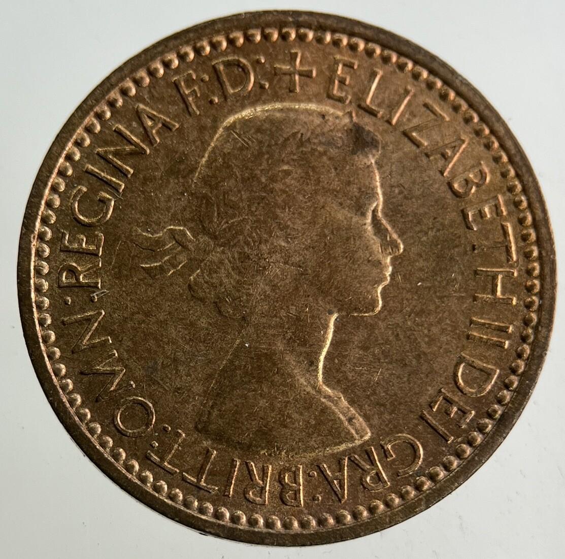 1953 Elizabeth II 2nd Wren Farthing Coin | Very High Grade