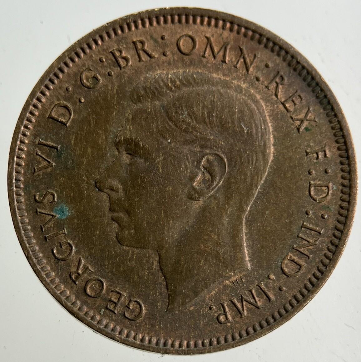 1941 George VI Wren Farthing Coin | Very High Grade