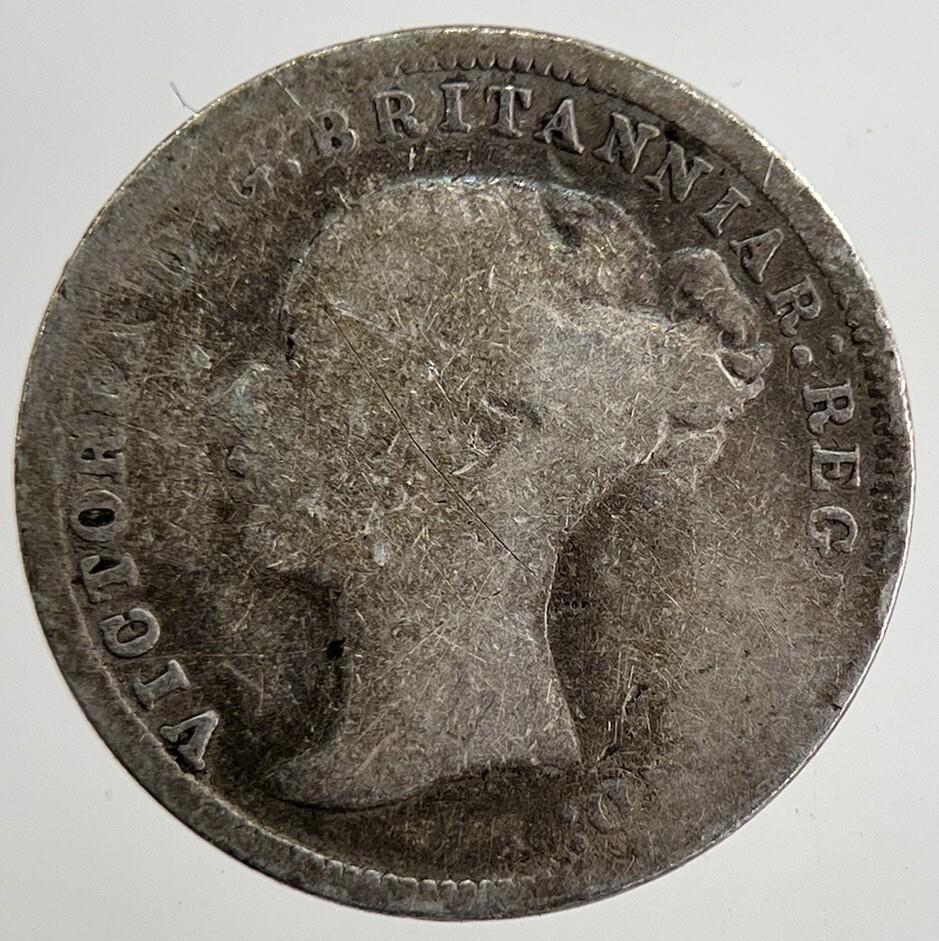 1873 Victoria Threepence Silver Coin | Collectable Grade | a8818