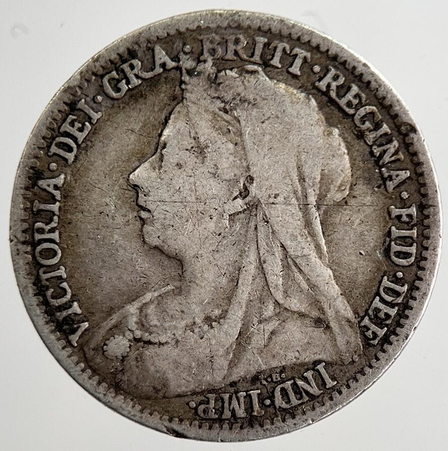 1899 Victoria Threepence Silver Coin | Fine Collectable Grade | a8821