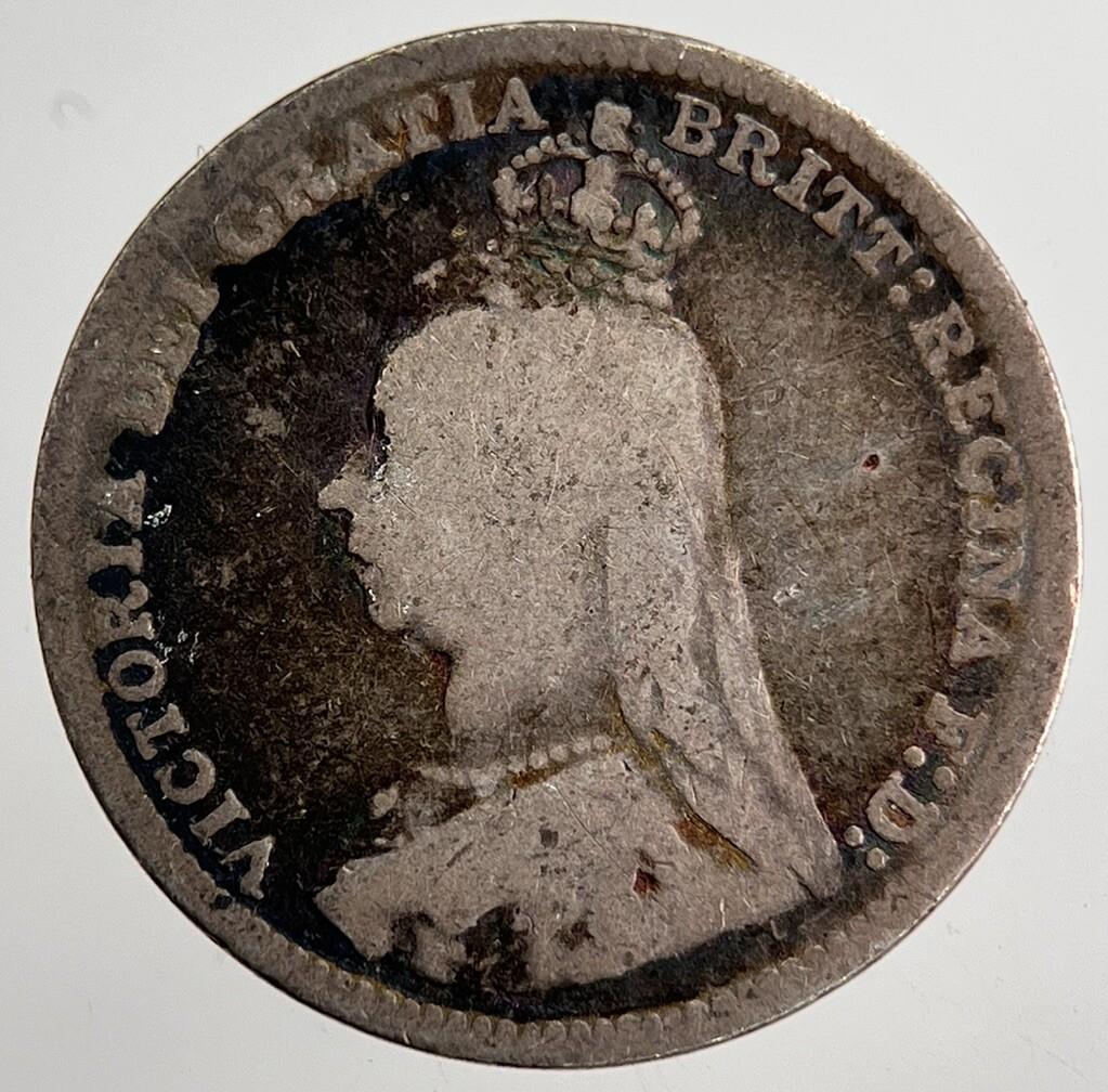 1890 Victoria Threepence Silver Coin | Collectable Grade | a8677