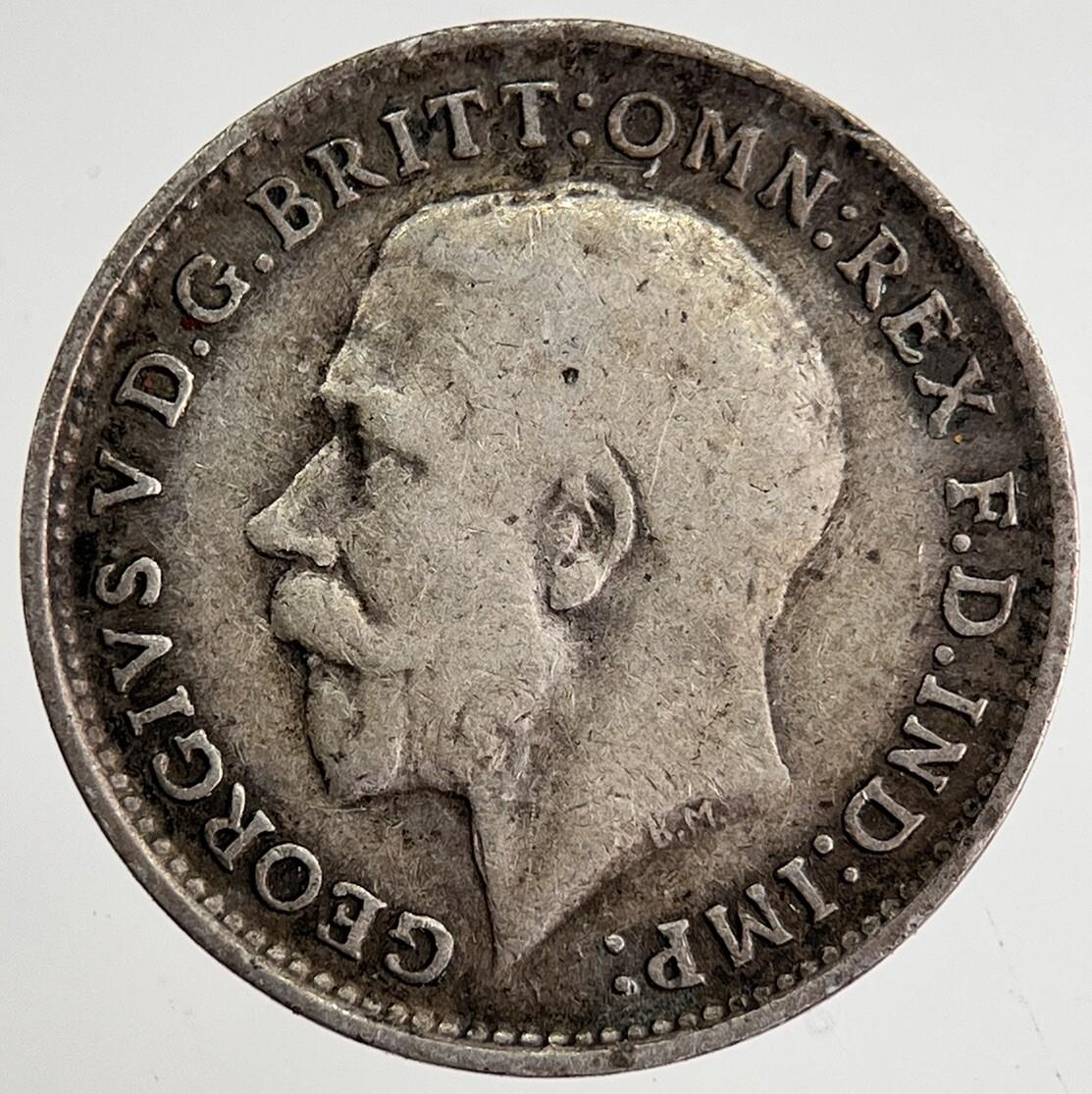 1919 George V Threepence Silver Coin | Fine Collectable Grade | a8451