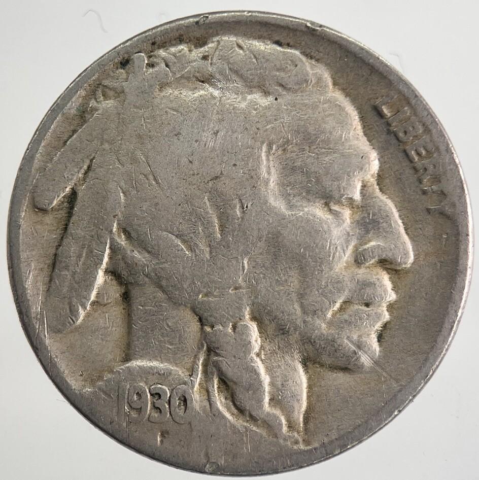 1930 US USA Buffalo Indian Head Nickel Coin | Collectable Grade | a8965