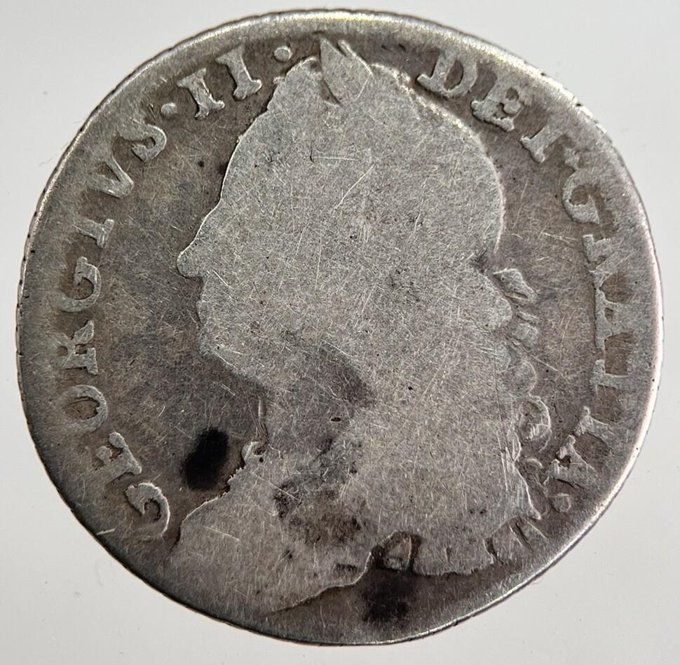 British George II 2nd Sixpence Silver Coin | Collectable Grade | a8795
