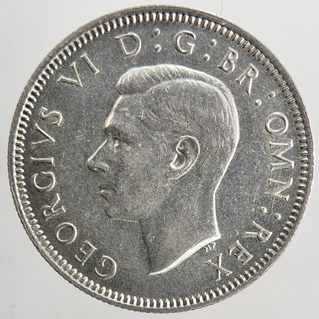 1942 George VI British Shilling Silver Coin | Very High Grade | a6897