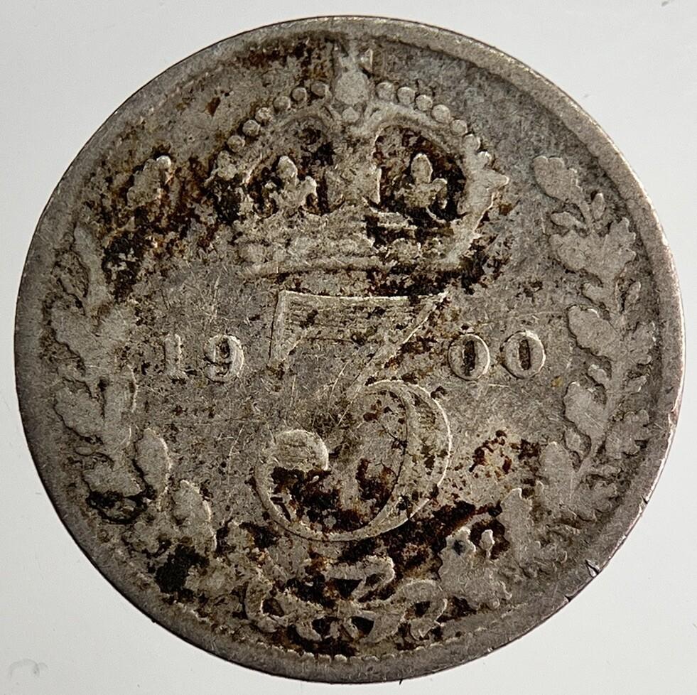 1900 Victoria Threepence Silver Coin | Collectable Grade | a8473