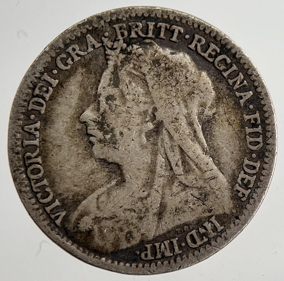 1901 Victoria Threepence Silver Coin | Collectable Grade | a8806