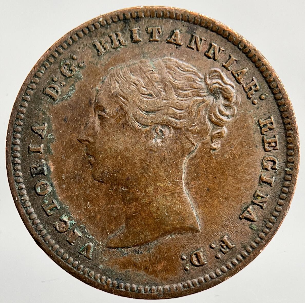 1844 Victoria Half Farthing Coin | Very High Grade