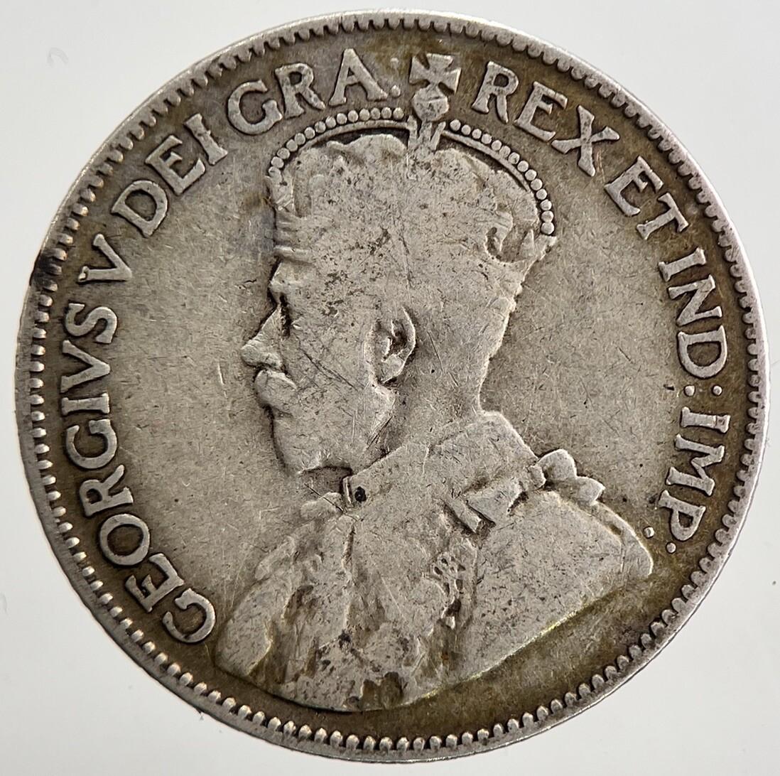 1919 Canada 25 Cents Silver Coin | Fine Collectable Grade