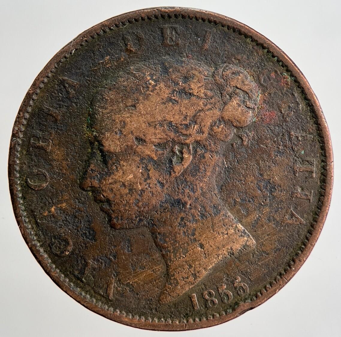 1855 Victoria Half-Penny Coin | Collectable Grade