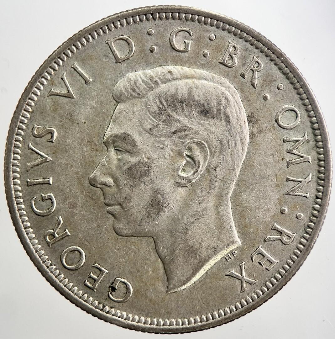 1945 George VI Half-Crown Silver Coin | Very High Grade
