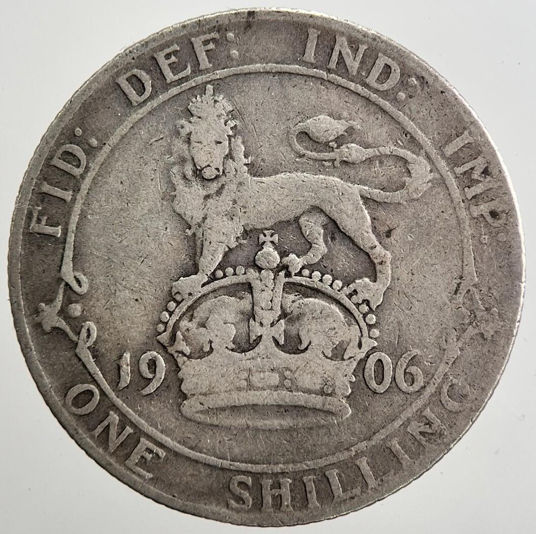 1906 Edward VII Shilling British Silver Coin | Collectable Grade