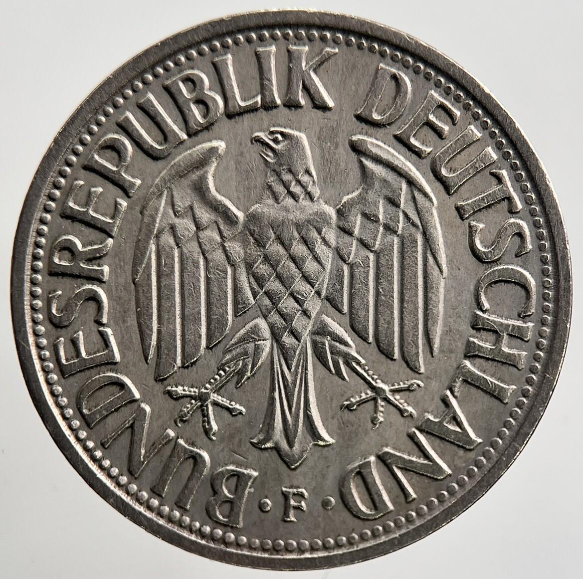 1950-F Germany 1 One Mark Coin | Very High Grade