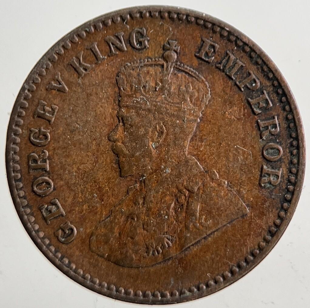 1929 India 1/12 Anna Coin | Very High Grade