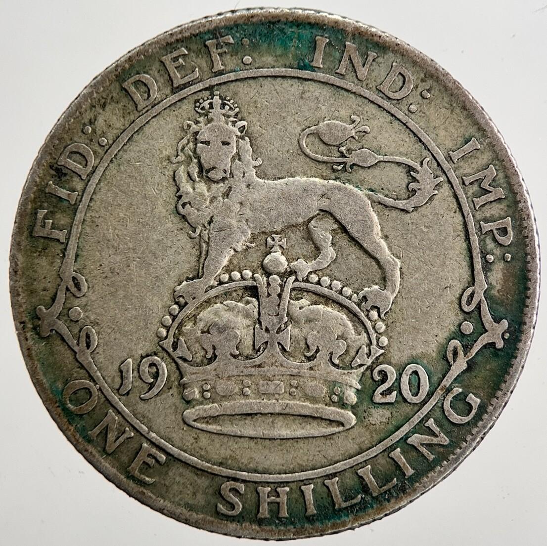 1920 George V Shilling British Silver Coin | Collectable Grade