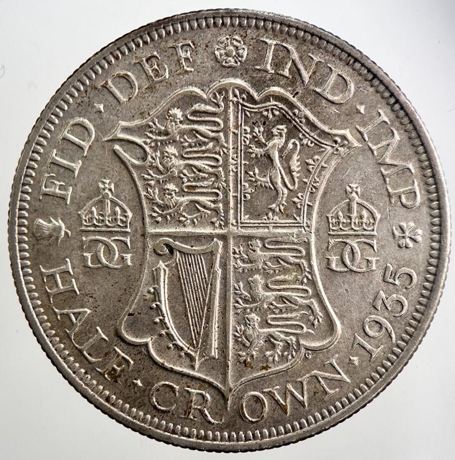 1935 George V Half-Crown Silver Coin | Very High Grade