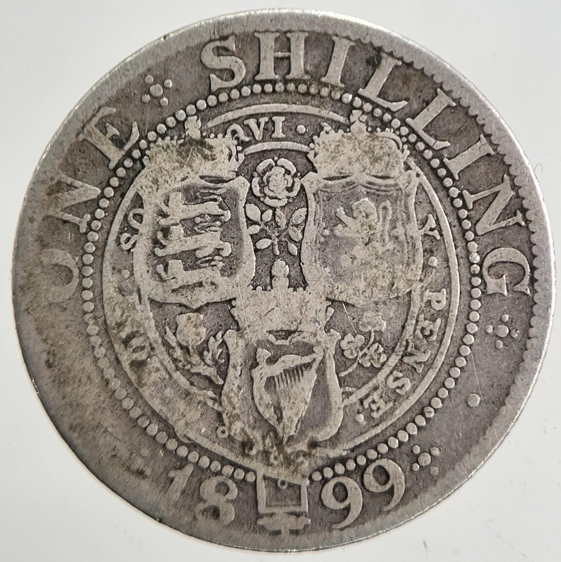 1899 Victoria Shilling Silver Coin | Collectable Grade
